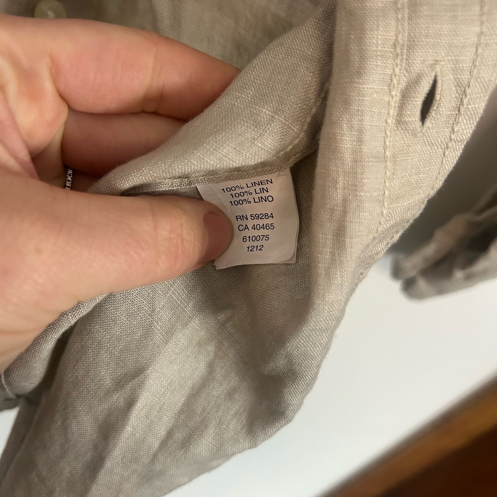 Linen Vintage Children’s Place 1989 Tan Kids Button-Up Shirt - Picture 4 of 4
